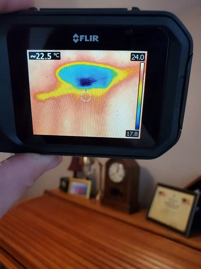 Thermal imaging inspection for water damage in Mount Carmel